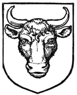 Fig. 377.—Bull's head caboshed.