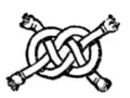 Fig. 685.—Wake or Ormonde Knot.