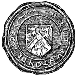 Fig. 737.—Seal of Robert Swinton, of that Ilk, 1598.