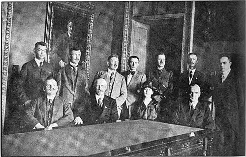 Czechoslovak Commission with Mr. Pergler and Ass’t Secretary of State Polk.