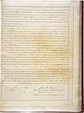 The last page of the Dawes Act.