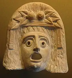 Ancient Greek theatre mask.