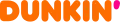 Logo as "Dunkin'", used from 2019 to 2022. It has still used in some countries