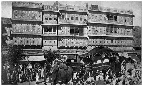 STREET SCENE IN JEYPORE.