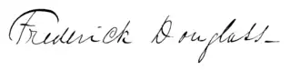 Frederick douglass signature