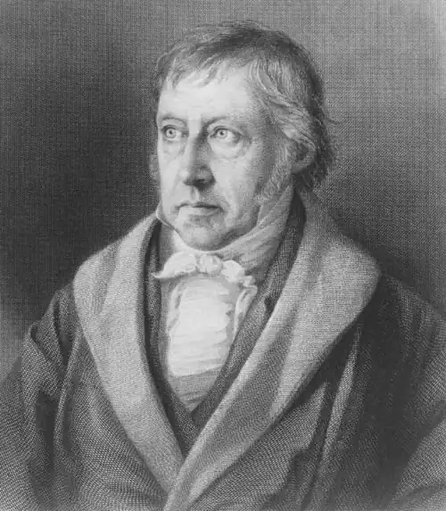 Lithograph of G.W.F. Hegel