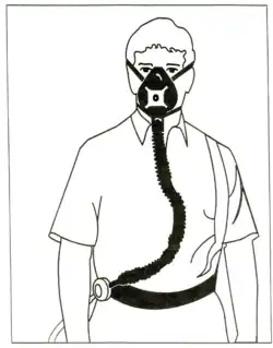 A different MSA positive pressure halfmask respirator