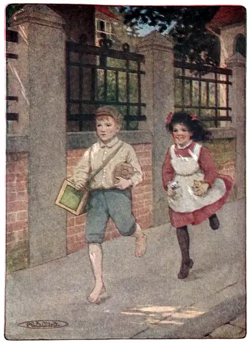 Off they Started, and Soon Heidi Was Pulling the Door-Bell