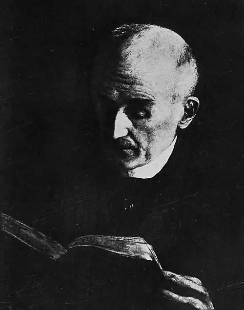 reproduction of a photograph of philosopher Henri Bergson