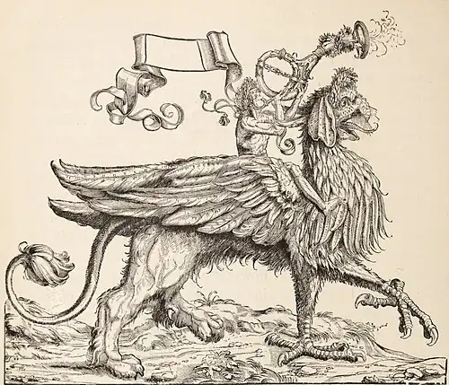 Fig. 44.—The Herald. From "The Triumph of Maximilian."
