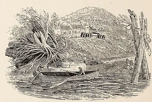 Fig. 65.—Birth-place of Bewick. His last vignette, portraying his own funeral