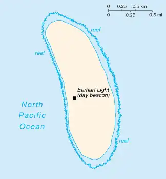 map of Howland Island