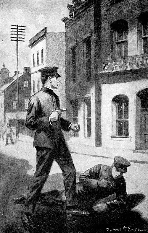 I whipped out my gun just in time to spot a couple of snipers