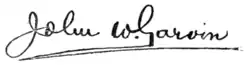 John W. Garvin signature