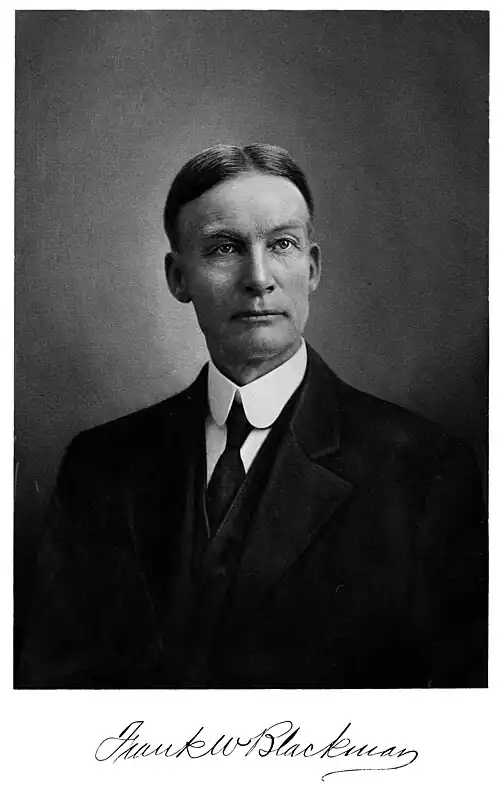 Frank W Blackmar