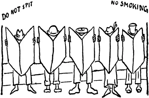 Do not spit. No smoking.