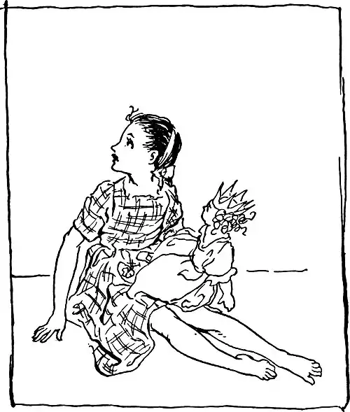 She turned about and then her eyes and mouth made three big round O’s as she saw what was there.