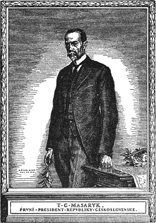 T. G. Msaryk, první president Republiky československé