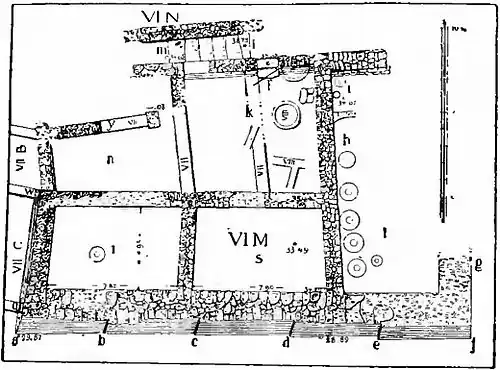 Fig. 24 - Ground Plan of VI M