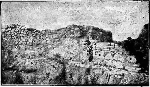 Fig. 26 - Ramp of Mycenaean Troy above the Wall of the V City