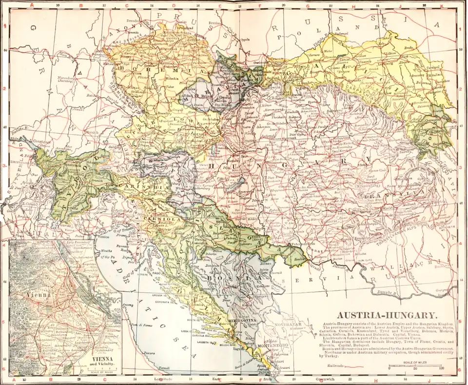 Map of Austria-Hungary
