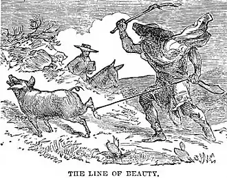 caption reads: The Line of Beauty