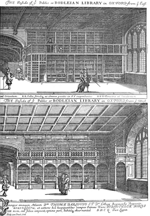 Bodley's Library, view by Loggan