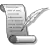 Icon a scroll being written with a quill