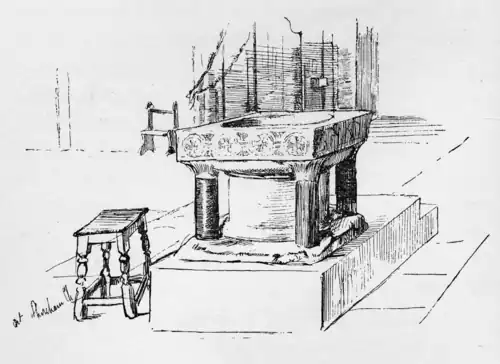 FONT, SHOREHAM CHURCH.