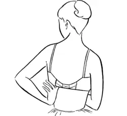 7. Put the brassiere on correctly for a better fit.