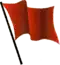 Image of a red flag waving