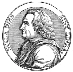 NULLA DIES SINE LINEA. (Reeve, Benham, and Reeve logo)