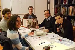 People playing Adventures in the East Mark (Aventuras en la Marca del Este)