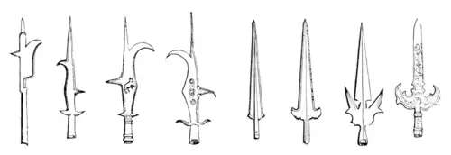 (Bills and Partisans, from specimens.)