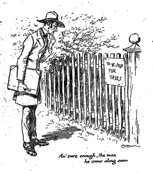 An' sure enough, the man he come along soon