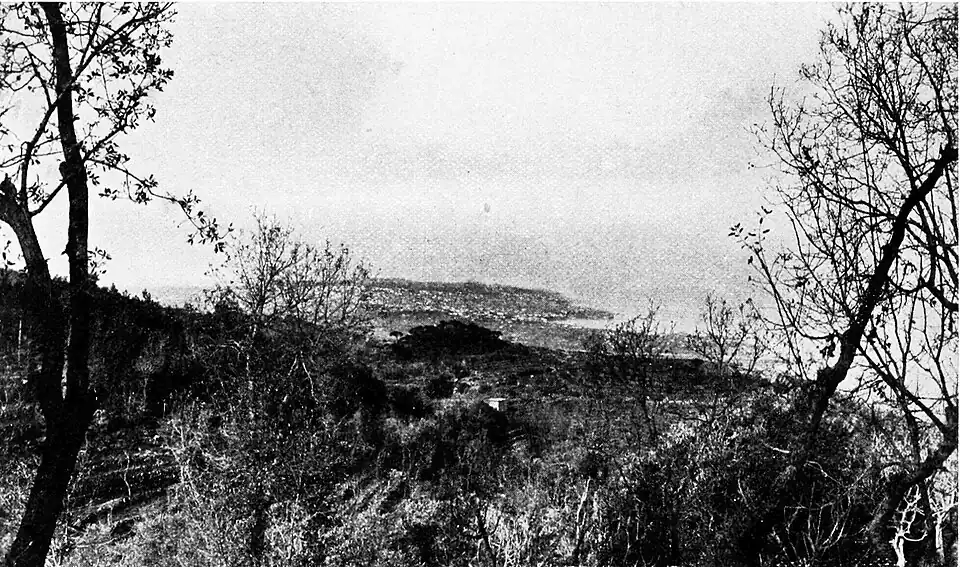 The Cape of Beirut viewed from Mount Lebanon