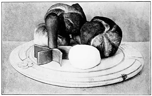 Kaiser Rolls, with Dough and Cutter for Shaping.