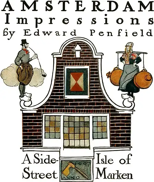 alt=AMSTERDAM Impressions by Edward Penfield