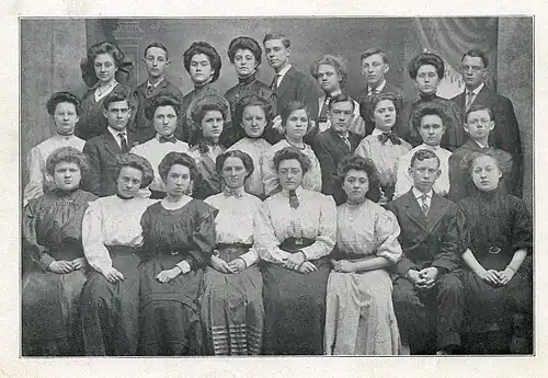 Photograph of the Philomathian Literary Society.