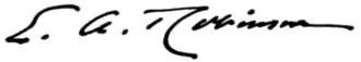Signature of Edwin Arlington Robinson