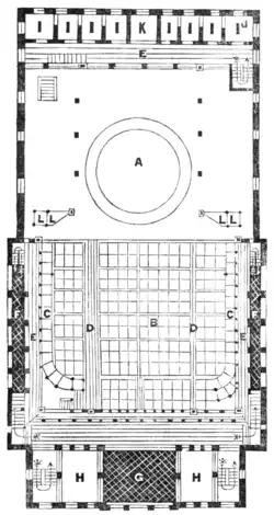 GROUND-PLAN OF THE KABUKIZA THEATRE.