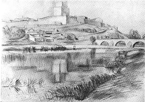 A painting of Spanish Scene by Roger Fry