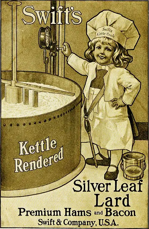 Swift's Silver Leaf Lard, Premium Hams and Bacon, Swift & Company, U.S.A.