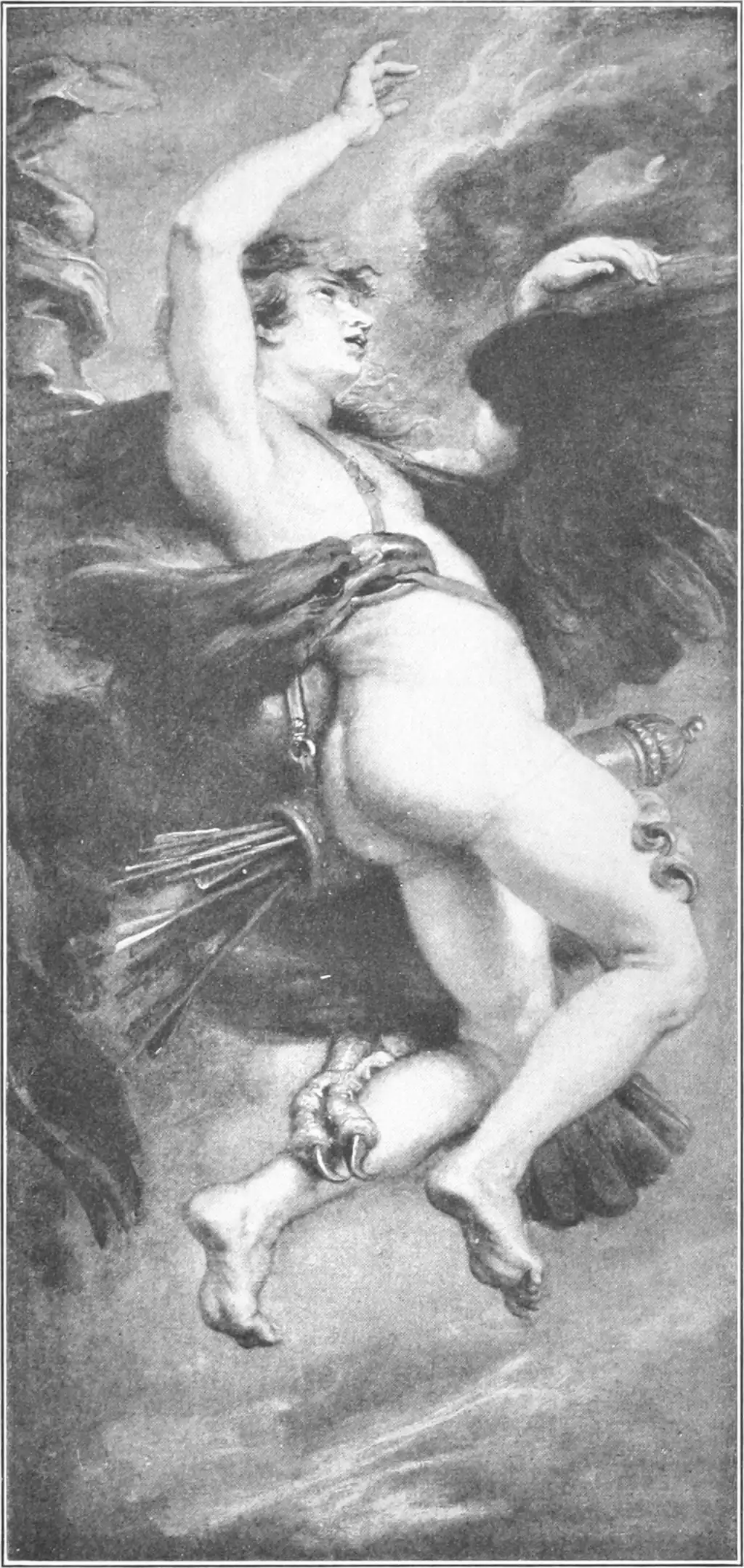 Painting of The Rape of Ganymede by Rubens.