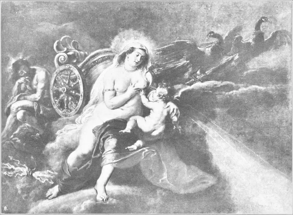 Painting of Juno Suckling the Infant Jove