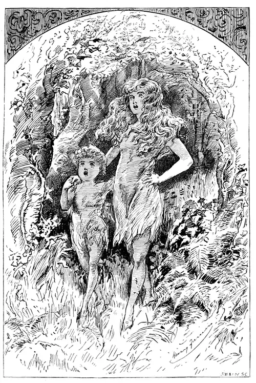 Sylvie and bruno, page 10, Illustration par harry furniss.
