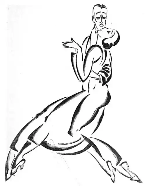 A drawing. By Norman-Bel Geddes