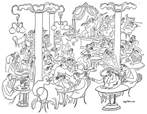 Viennese coffee house. by Adolph Dehn