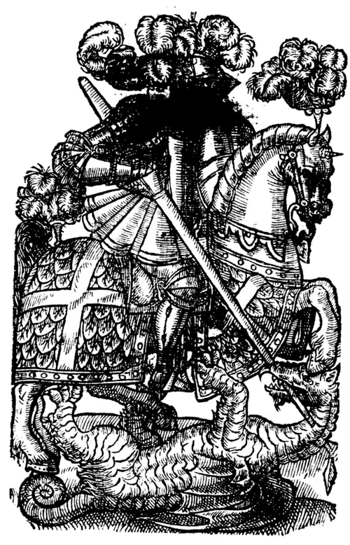 Woodcut from 'The Faerie Queene' by Edmund Spenser printed in 1590