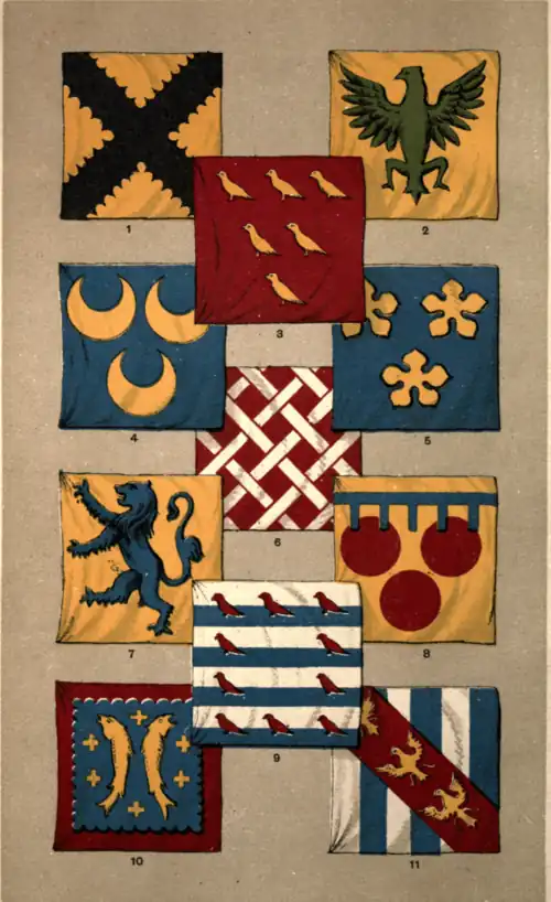 PERSONAL FLAGS—MEDIÆVAL PERIOD.